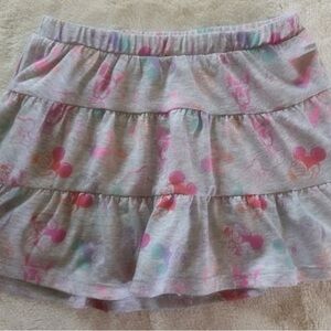 Disney Gray and Pink Patterned Skort